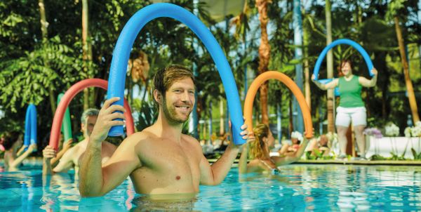 Aqua-Fitness in der Blauen Lagune