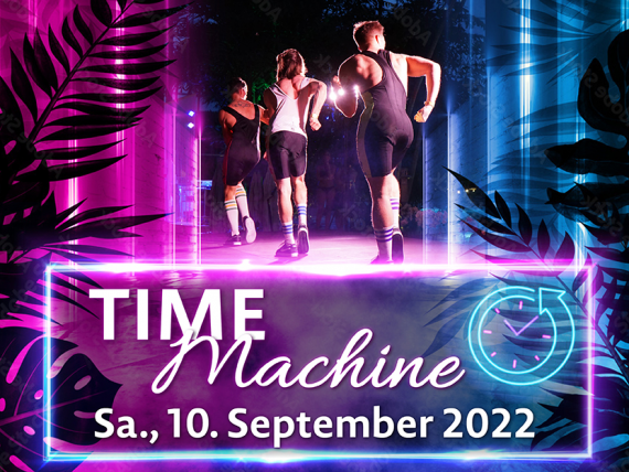 Zeitreise Weltkugel in der Hand Time Machine