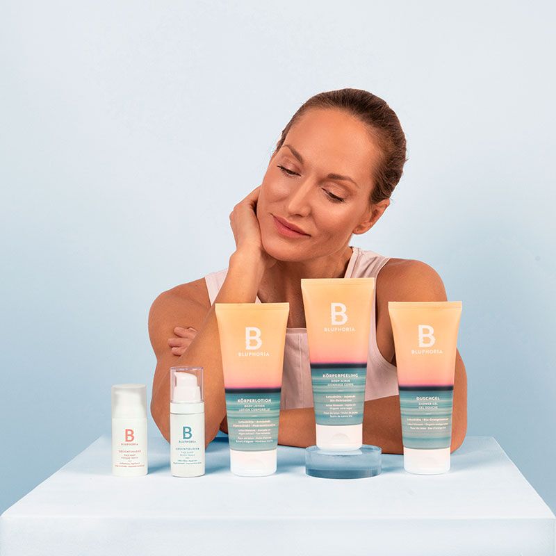 Bluphoria Wellness und Beauty-Produkte Sortiment der Wohlfühl-Produkte von Bluphoria