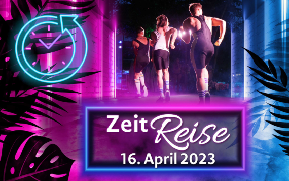 Zeitreise Weltkugel in der Hand Time Machine