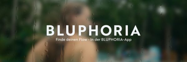 Video-Titelbild mit der Aufschrift "BLUPHORIA; Finde deinen Flow - In der BLUPHORIA-App