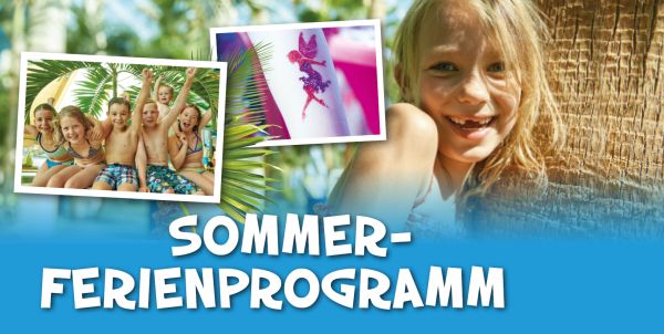 Kinder und Glitzertattoos, "Sommer-Ferienprogramm"