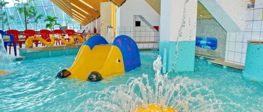 Kleinkinderrutsche im Igel-Design in einem Kinderbecken